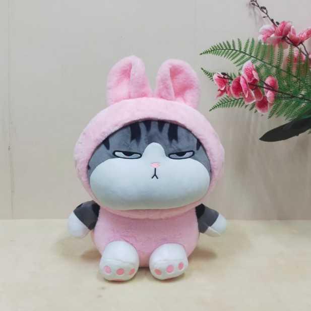 Limited Boneka Kucing Furyu Cat Kostum Lebah Size 35Cm/14"/Boneka Animal/Boneka Kucing Abu/Boneka Ca