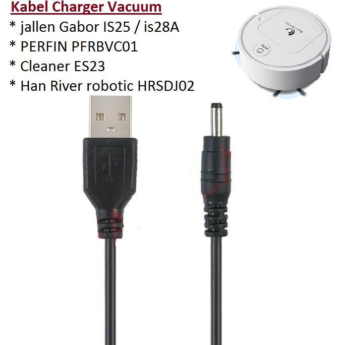 TERBARU Kabel Usb charger robot vacum vacuum cleaner jallen gabor Perfin mitsuyama es28 ES23 IS25 is