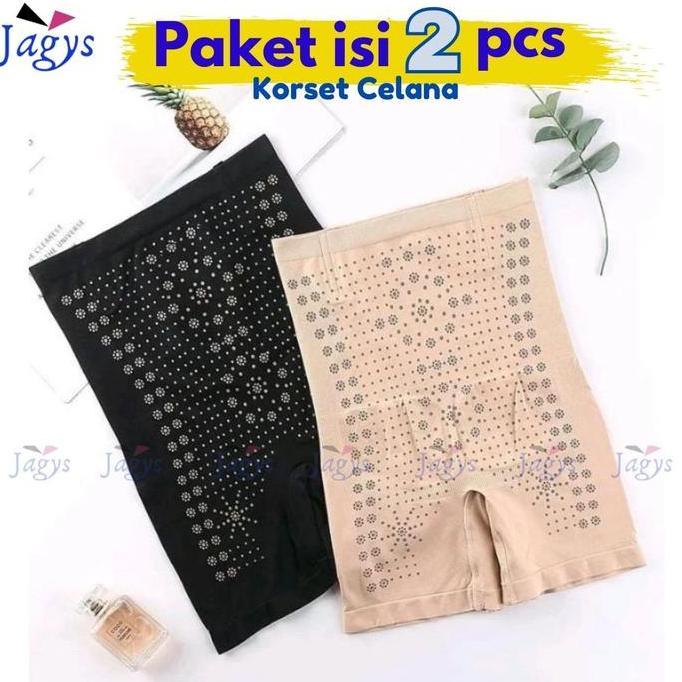 Queen Korset - Korset Celana Pelangsing Perut Paha Celana Pelangsing Panjang Korset Pelangsing
