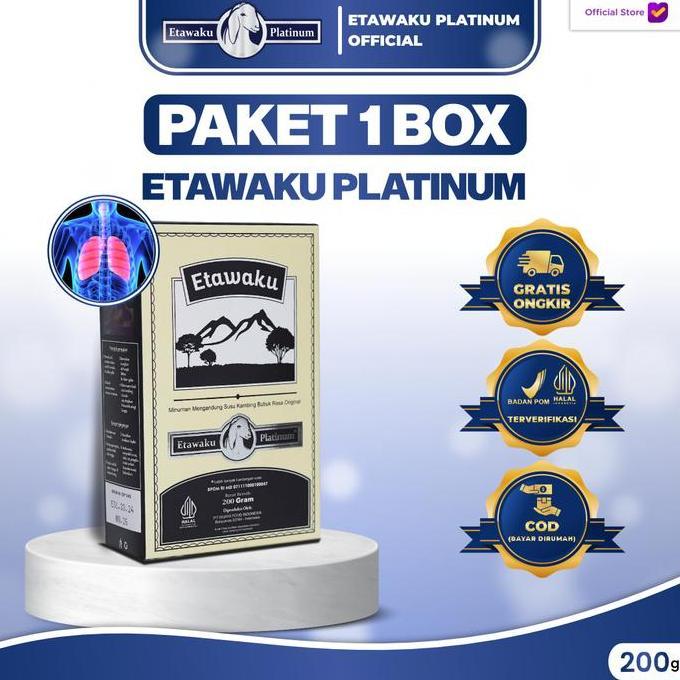 Etawaku Platinum - Susu Bubuk Kambing Etawa Dairy Milk 200g-Tulang, Sendi & Otot