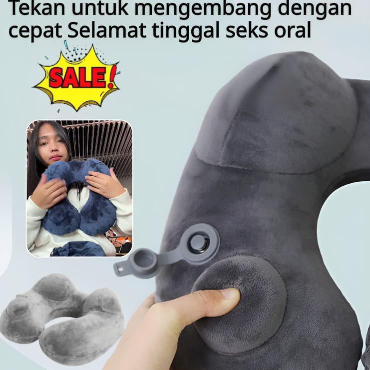 BANTAL LEHER INFLATABLE TRAVEL/PENYANGGA LEHER UNTUK PESAWAT &AMP; MOBIL/BANTAL PENCEGAH NYERI/BANTA
