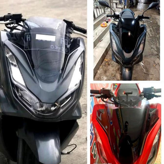 NEW VISOR PCX 160 WINSHIELD PCX 160 TEBAL 3 MILI PRESISI STANDAR ORI