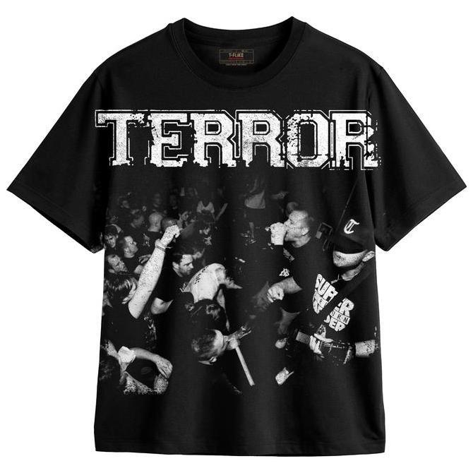TERROR KAOS BAND TSHIRT OVERSIZE UNISEX HITAM - TFLIKS