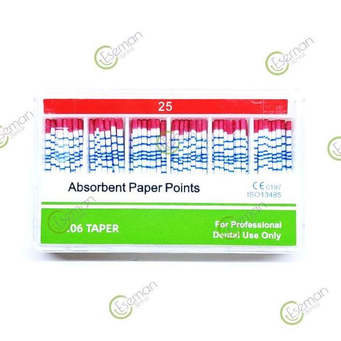 Paper Point 25 06 Absorbent Point nomor 25 taper 6% 0.06 Endodontic