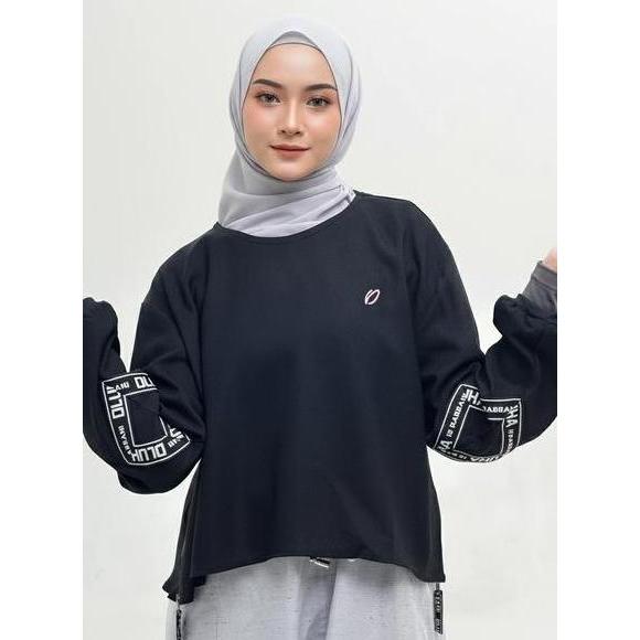 BEST SELLER - Rabbani - Atasan Kaos Tunik Wanita Lengan Panjang Dewasa Dara Nevya Motif Polos Exclus