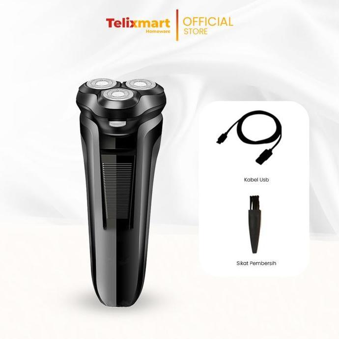Telixmart Alat Cukur Jenggot Elektrik Jenggot Mesin cukur kumis
