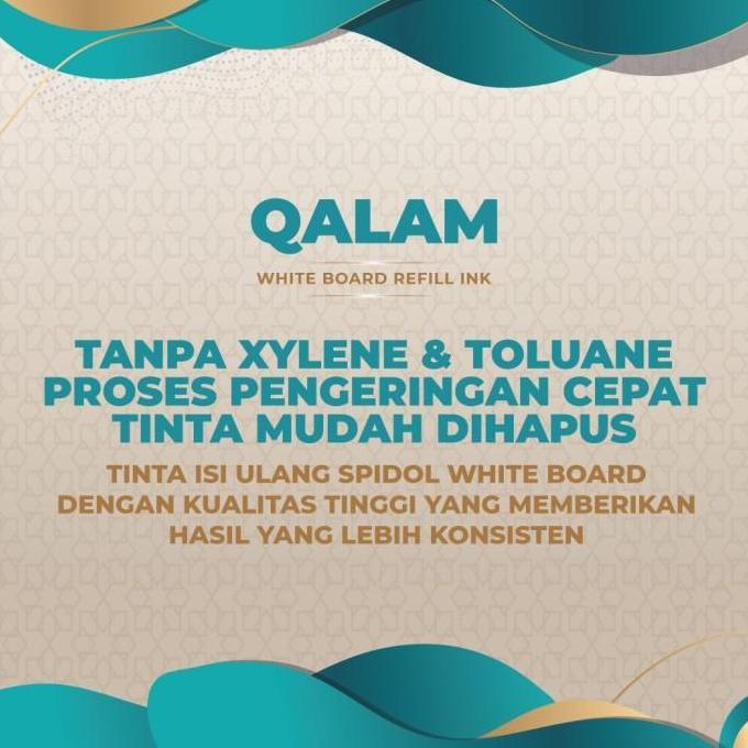 PROMO Tinta Spidol Whiteboard Qalam 1 liter warna hitam Refill Tinta