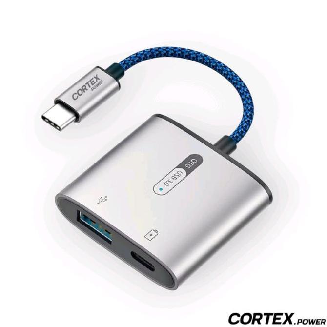 Cortex Mh366 Otg Usb Ctypec To Usb 3.0 60W Charging 2In1 Adapter
