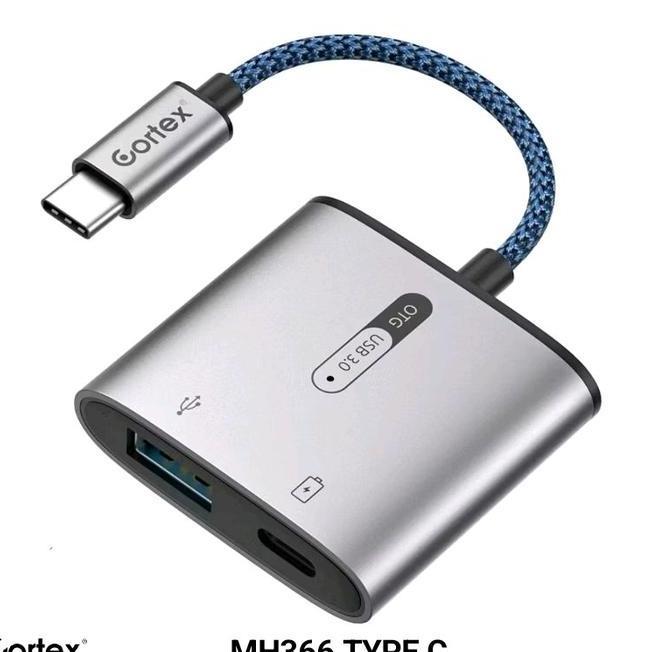 Cortex Mh366 Otg Usb Ctypec To Usb 3.0 60W Charging 2In1 Adapter