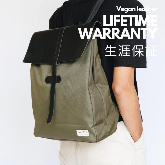 TFG Towny Nylon Backpack Ransel Tas Punggung Tas Kuliah Tas Kerja Unisex Fit for Laptop 14 inch + 12