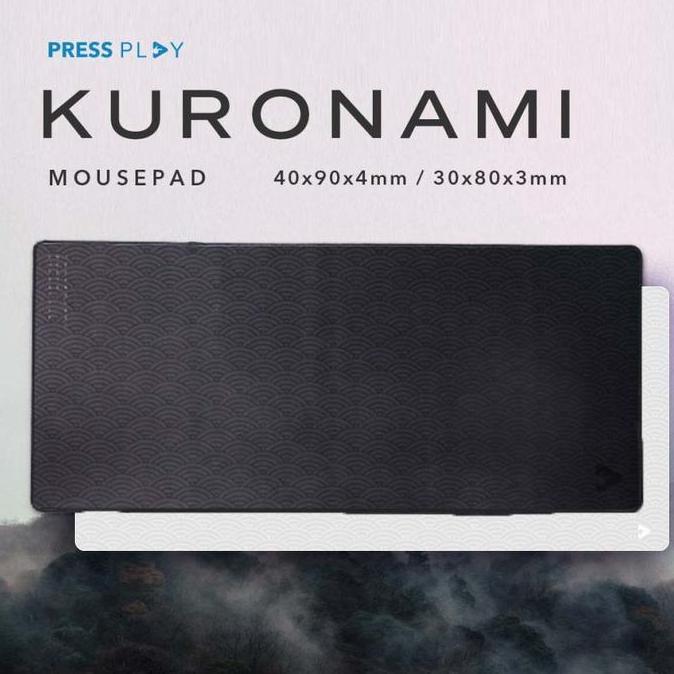 TERMURAH - Press Play KURONAMI Gaming Mousepad Deskmat