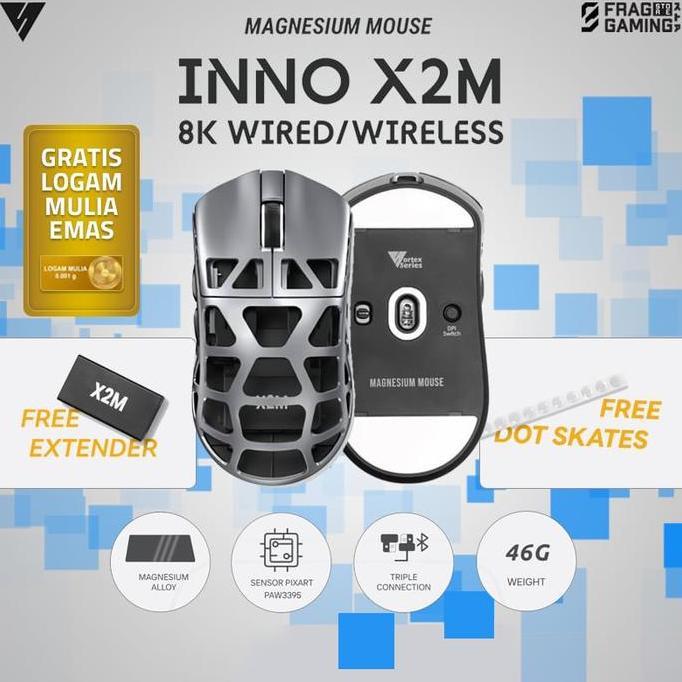 VortexSeries INNO X2M Vortex Inno X2M Inno X2 M Ultra Lightweight Wireless Gaming Magnesium Alloy Mo