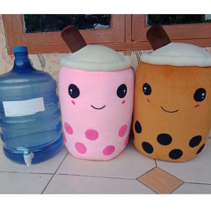 Awet Boneka Boba Jumbo 60Cm/Boba Milk Tea Isi Padat