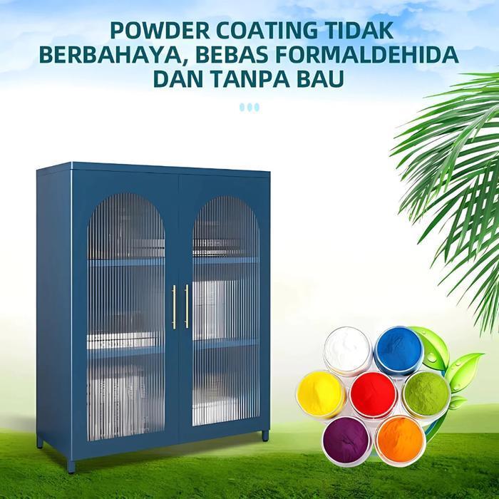 Lemari Hias Besi Serbaguna Lemari Ruang Tamu Besi Estetik - Lemari Rak Hias Rumah Serbaguna Lemari P