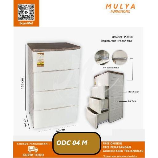 Laci Plastik 2 susun / Drawer Cabinet Olymplast/ ODC 02 M
