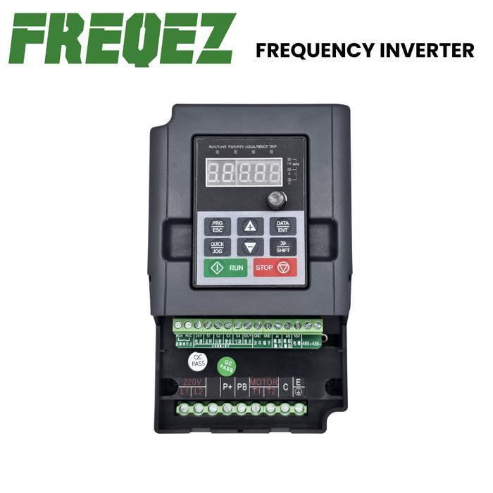 INVERTER VFD 1.5KW / 2HP Input 1phase 220V Output 3phase 380V Variable Frequency Drive FREQEZ