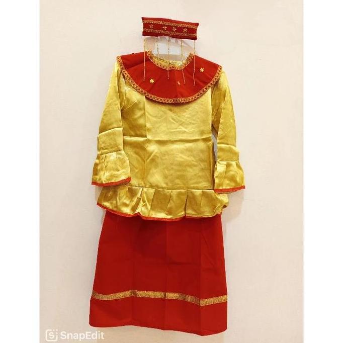 NEW BAJU ADAT BETAWI CADAR ANAK CEWE PEREMPUAN TK SD ORI