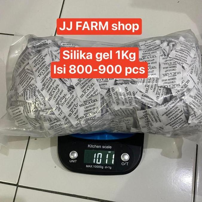 NEW SILICA SILIKA GEL 1KG PENGAWET MAKANAN OBAT SEPATU TAS KUE KERING FOOD ORI