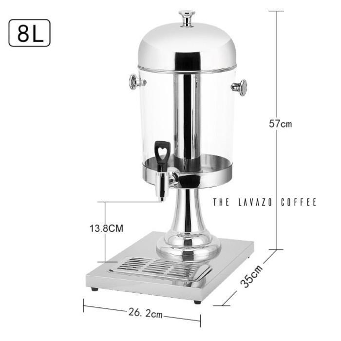 HOTEL JUICE DISPENSER TOWER STAINLESS | WATER TANK AIR MINUMAN DINGIN