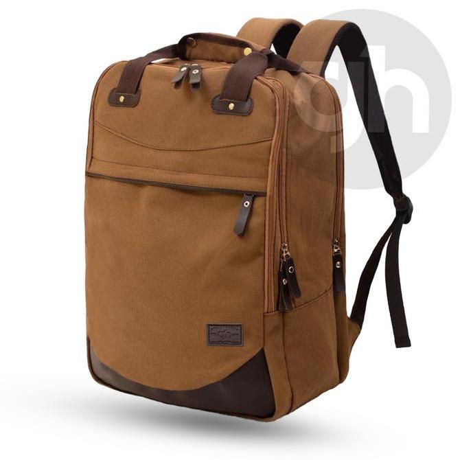GH-Bag Tas Ransel Pria Wanita DALTON Canvas Backpack Sekolah