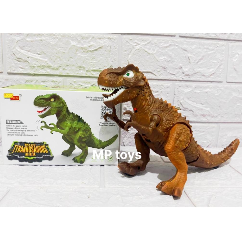 Diskont Mainan Dinosaurus Berjalan Suara Dan Lampu Tyrex Stegosaurus Brontosaurus Tyrex Besar Robot 