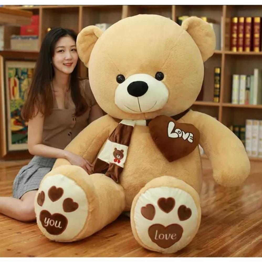 Terlaris Boneka Teddy Bear Love Jumbo 1 Meter Boneka Beruang Bear Jumbo Boneka Beruang Comel Boneka 