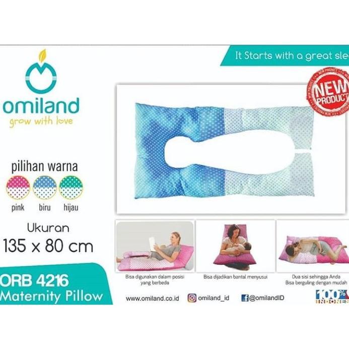 Discount Omiland - Bantal Hamil Katun Silikon Nyaman