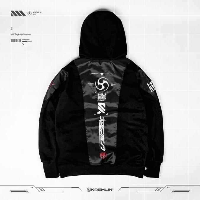 KREMLIN Cyber Techwear Pullover Hoodie - HAYABUSA