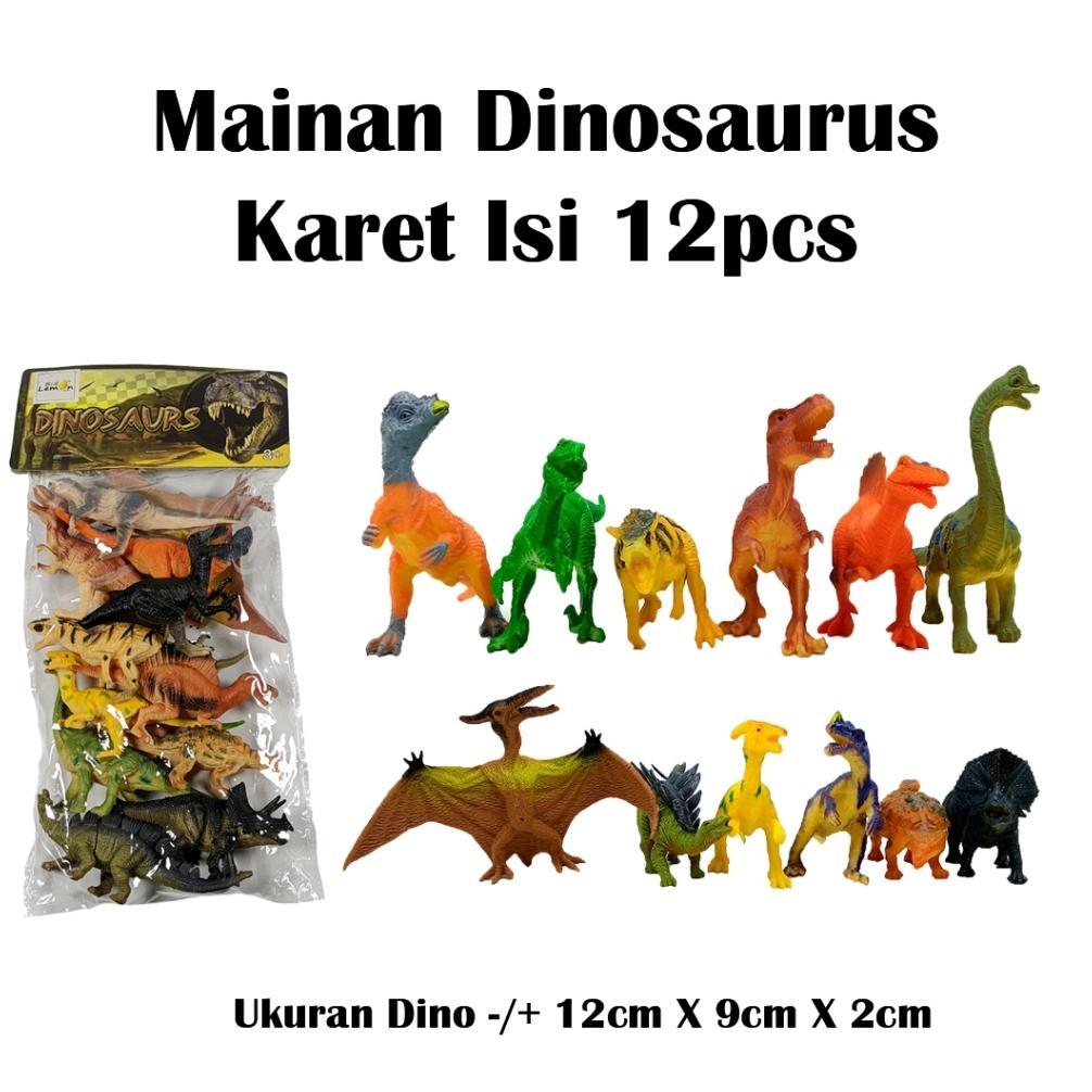 Sale Mainan Figure Dinosaurus Karet Isi 8 + Telur / Mainan Dinosaurus Karet /Dinosaurus Karet / Anim