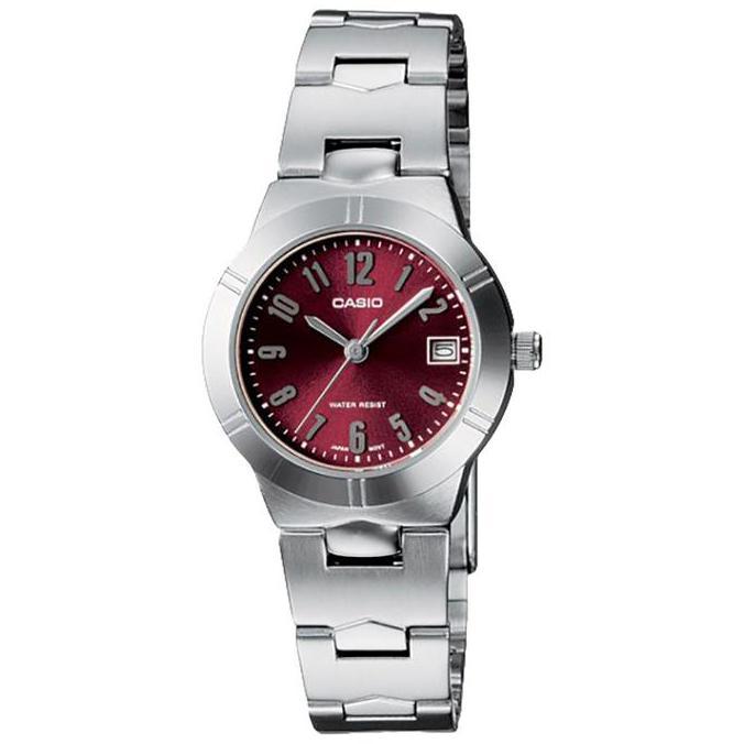 Jam Tangan Wanita Casio Standard LTP-1241D-4A2DF LTP1241 LTP-1241D Red Dial