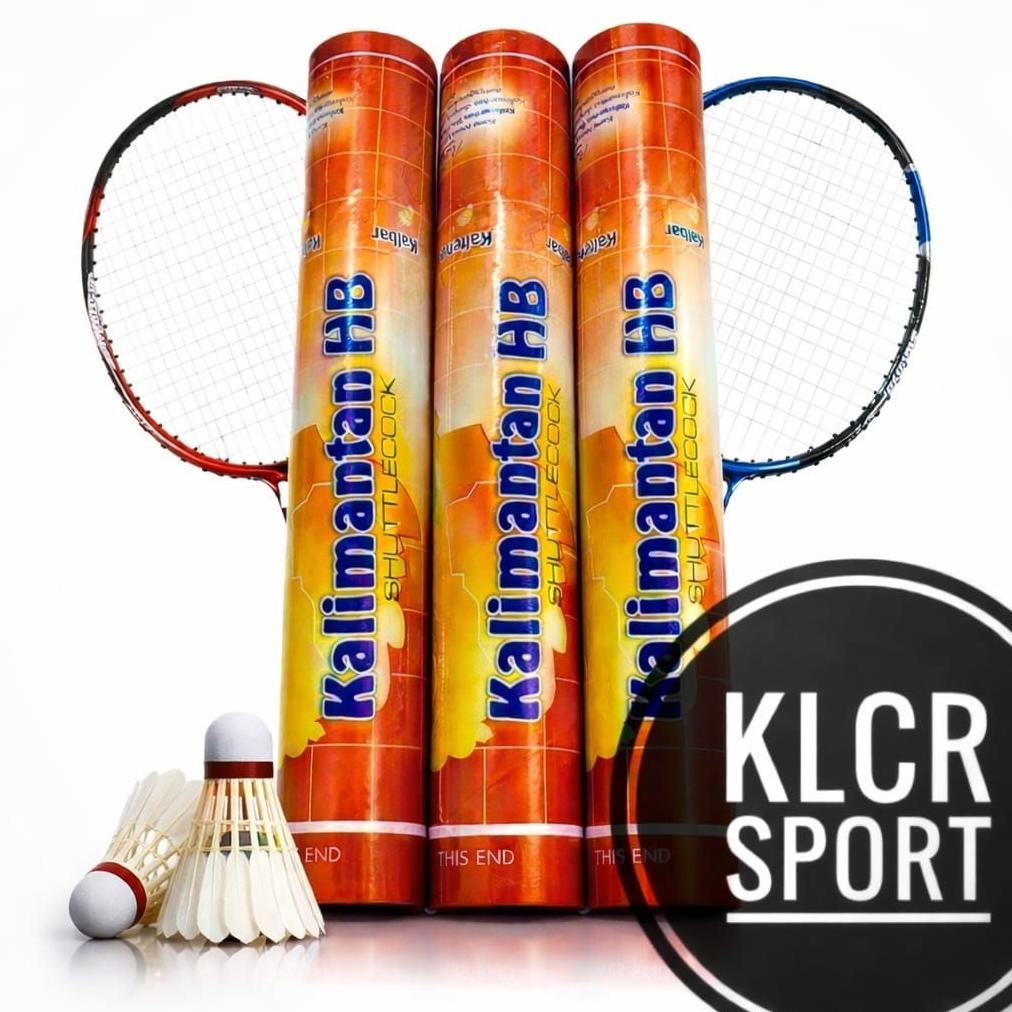 BEST SELLER SUTTLECOCK KALIMANTAN HB ORI SHUTTLECOCK BADMINTON 1 SLOP ISI 12 PC