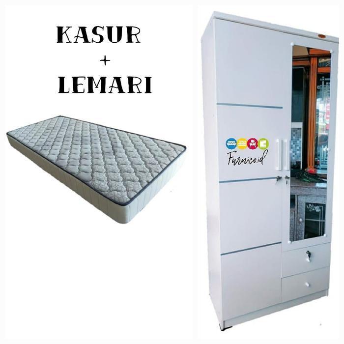 SET KAMAR KOS ( KASUR + LEMARI )