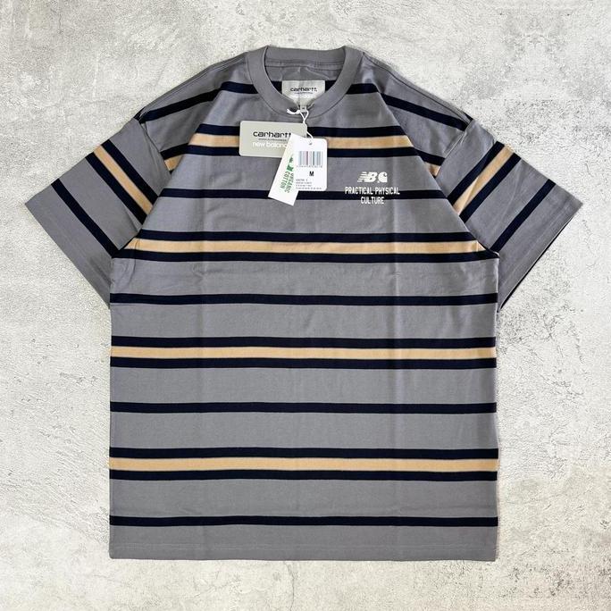 Carhartt WIP x New Balance Stripe T-Shirt Sculpture Center Stripe Shive
