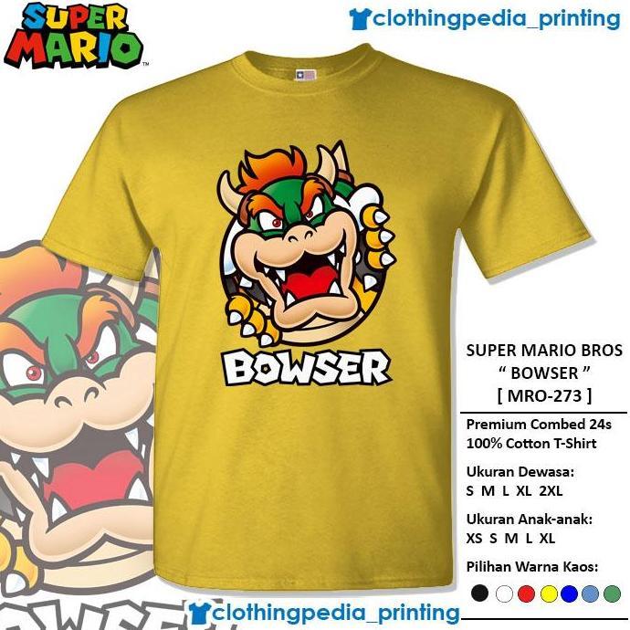 Kaos Baju Bowser The Super Mario Bros Character Bowser T-Shirt