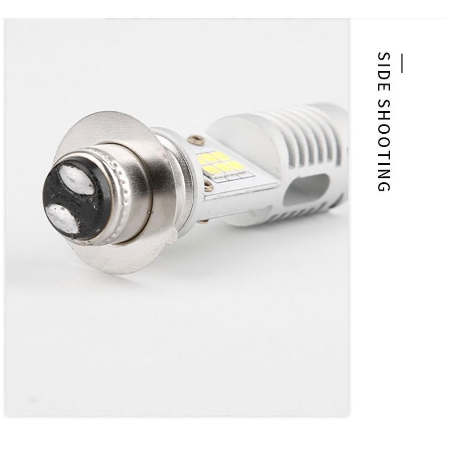 Awet Seametal Lampu Led Motor Super Terang H6 M5 P15D Bohlam Lampu Depan Sepeda Motor Led Canbus 12V