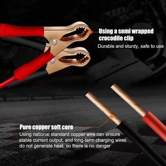 Casan Aki Motor Mobil Otomatis 2A-20A 12Volt/24Volt Portable Automatic Charger Batterai Cas Aki Keri