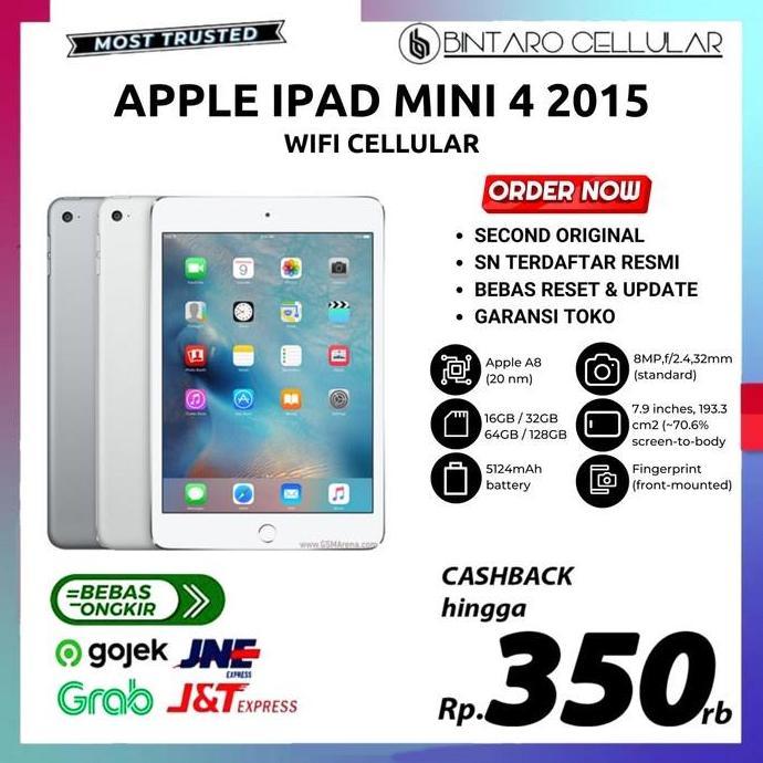 iPad Mini 5 4 3 2 256GB 128GB 64GB 32GB 16GB Wifi Cellular | Second