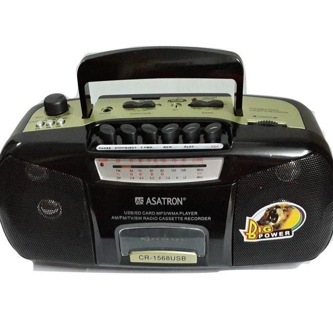 Radio Asatron Kaset AM FM CR-1568 USB FLASHDISK SD CARD
