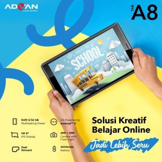 Advan tablet belajar advan tab a8 ram 3+32gb garansi resmi Free