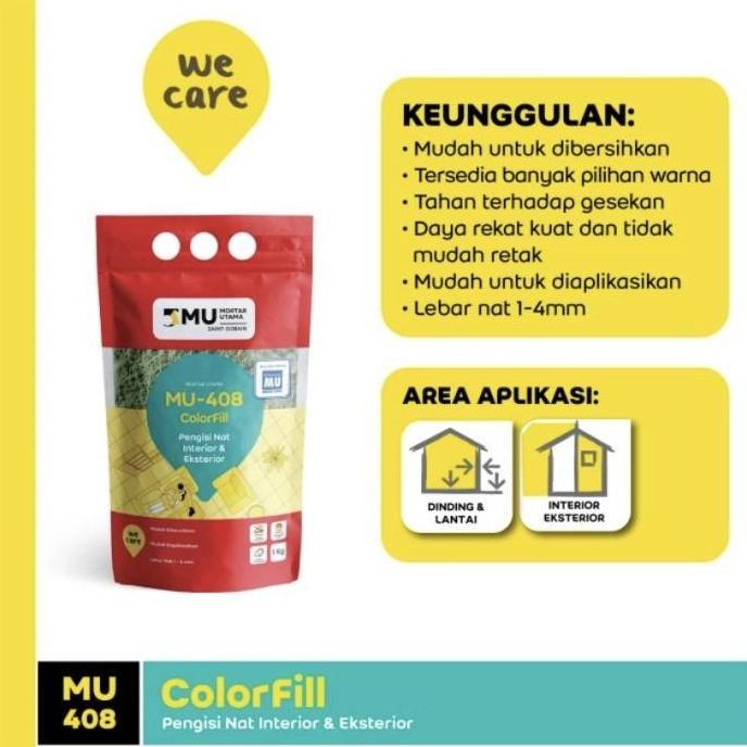 MU NAT KERAMIK | PENGISI NAT MU408 MU 408 SUPER WHITE