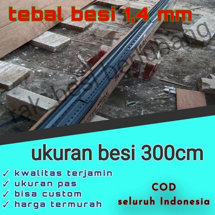 besi siku lubang 3 meter harga grosir tebal 1,4mm