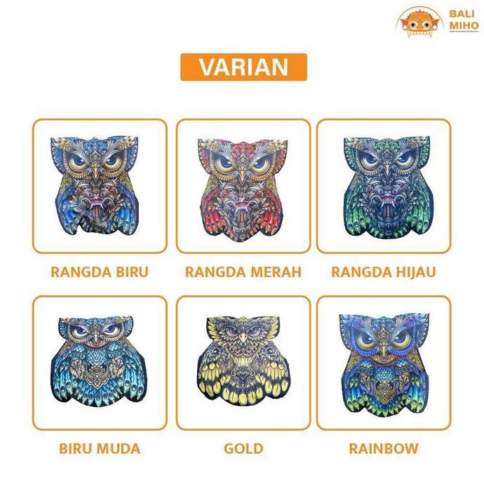 Layangan Celepuk 1 Meter - Layangan Burung Hantu - Layangan Bali - Layangan Owl Kain