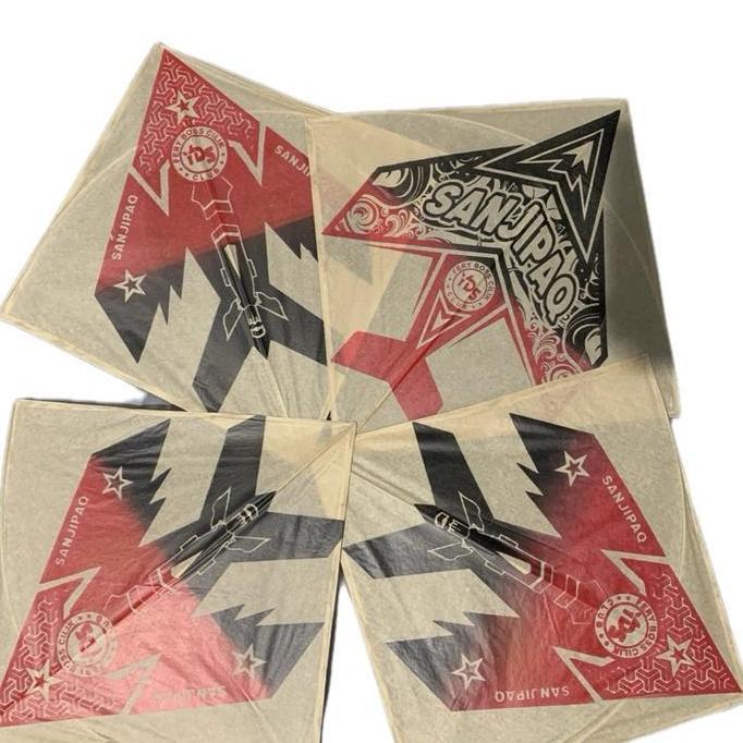 Layangan sukhoi standart cokelat atau putih kertas minyak // layangan sambitan // layangan lomba tur