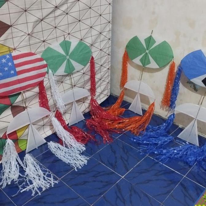 layangan koang dadar 80 cm free cap plus gebang+pita