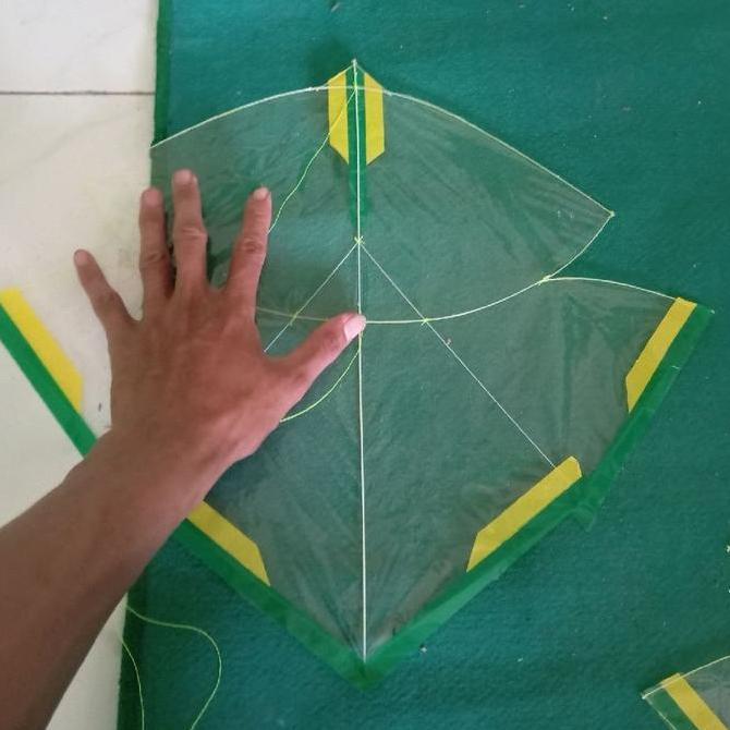 layangan papiran mini siap terbang full fiber