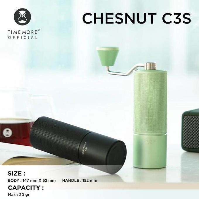 Timemore Chestnut C3S Coffee Grinder| Penggiling Biji Kopi Portable
