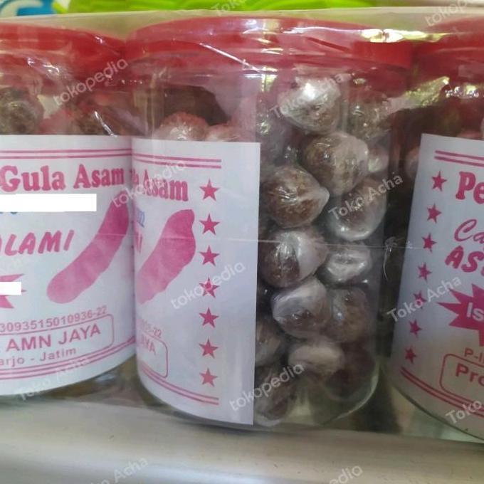 Permen Gula Asam Jawa Asli Permen Asem kemasan Toples (120 pcs)