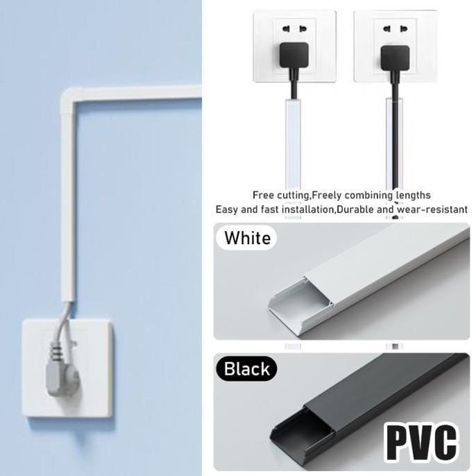 Kabel Duct Kabel Dak Cable Ducting Penutup Pelindung Kabel Tempel Dinding Lantai PVC Tray Kabel List