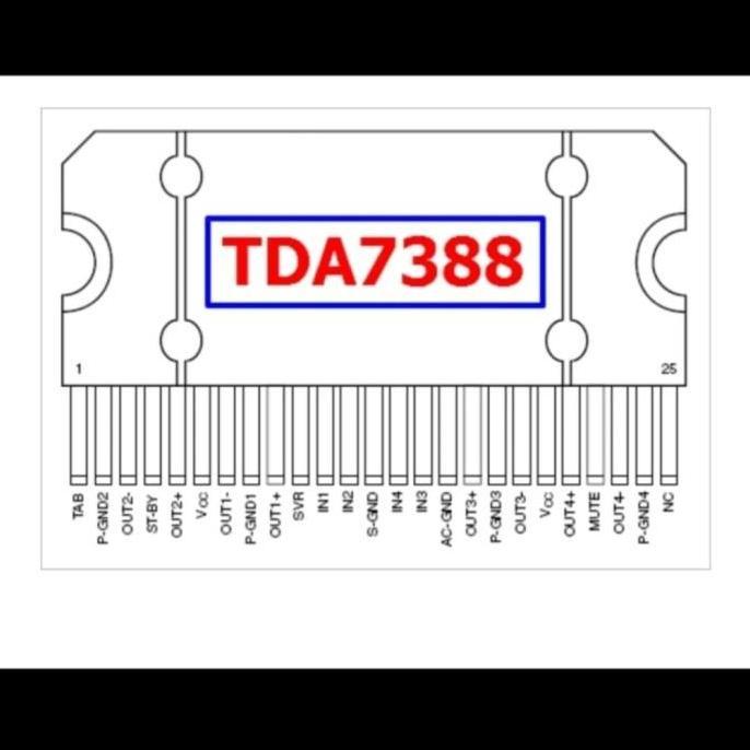 ic tda 7388 tda7388 ic suara tape mobil