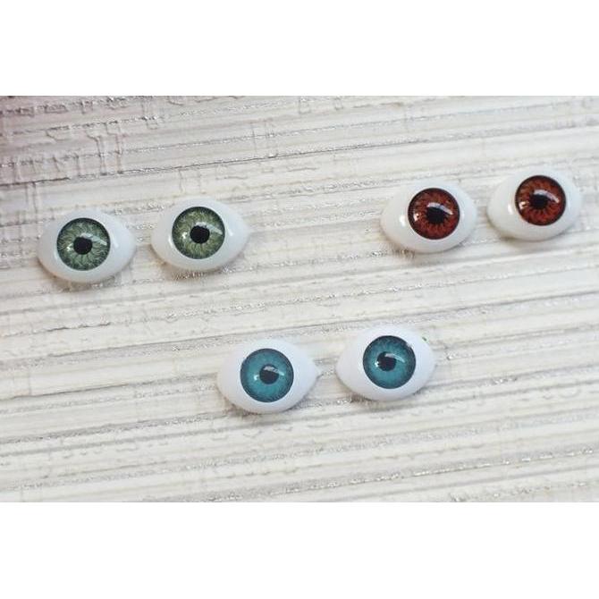 Eye chip bola mata figure 10x14 mata BJD boneka bahan clay craft MC115